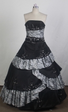 Modest Ball Gown Strapless Floor-length  Quinceanera Dress LZ426071