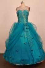 Brand new Ball Gown Sweetheart Neck Floor-Length Blue Quinceanera Dresses Style LJ42493