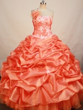 Gorgeous Ball gown One shoulder Floor-length Quinceanera Dresses Style FA-W-255
