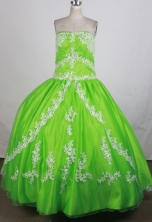 Luxurious Ball Gown Strapless Floor-length Quinceanera Dress ZQ12426065