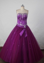 Popular Ball gown Strapless Floor-length Quinceanera Dresses Style FA-W-385