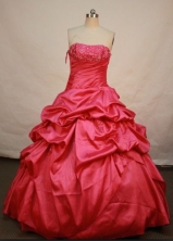 Brand new Ball gown Strapless Floor-length Quinceanera Dresses Style FA-C-011