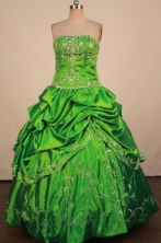 Exclusive Ball Gown Strapless Floor-Lengtrh Quinceanera Dresses Style X042442