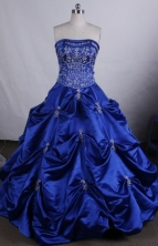 Exquisite Ball gown Strapless Floor-Length Quinceanera Dresses Style FA-Y-98