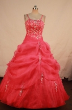 Gorgeous Ball gown Strap Floor-length Quinceanera Dresses Style FA-W-357