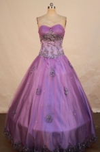 Lovely Ball gown Sweetheart neck Floor-Length Quinceanera Dresses Style FA-Y-18