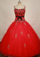 Modest Ball gown Strap Floor-length Quinceanera Dresses Style FA-C-023