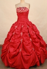 Pretty Ball gown Strapless Floor-length Quinceanera Dresses Style FA-W-361
