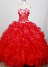 Classical Ball Gown Sweetheart Neck Floor-length Quinceanera Dress LZ42617