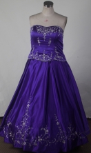 Exclusive Ball Gown Strapless Floor-length Quinceanera Dress LZ42602