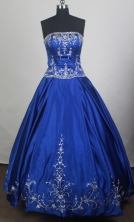 Exquisite Ball Gown Strapless Floor-length Quinceanera Dress LZ426