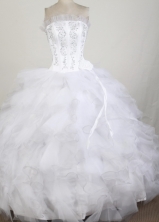 Exquisite Ball Gown Strapless Floor-length Quinceanera Dress LZ42606