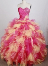 Luxurious Ball Gown Sweetheart Neck Floor-length Quinceanera Dress LZ42614