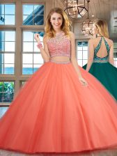Low Price Scoop Sleeveless Beading Backless Quinceanera Gowns