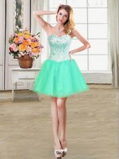 Gorgeous Sleeveless Beading Lace Up Prom Evening Gown