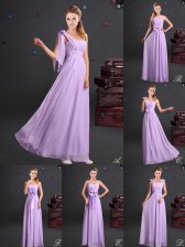 Gorgeous One Shoulder Sleeveless Chiffon Quinceanera Court Dresses Ruching and Bowknot and Hand Made Flower Zipper