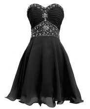 Romantic Sleeveless Beading and Belt Lace Up Prom Party Dress
