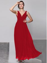 Fancy Floor Length Backless Prom Dresses Wine Red for Prom and Party with Beading