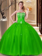  Quince Ball Gowns Military Ball and Sweet 16 with Beading and Embroidery Sweetheart Sleeveless Lace Up