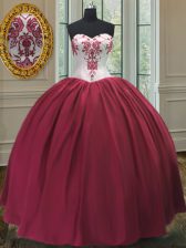  Sleeveless Lace Up Floor Length Embroidery Quinceanera Dresses