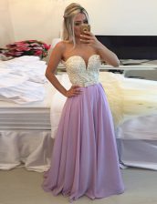 Beauteous Scoop Sleeveless Clasp Handle Floor Length Ruching Prom Dresses