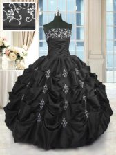 Spectacular Sleeveless Lace Up Floor Length Beading and Lace and Appliques and Pick Ups Quinceanera Gowns
