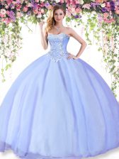 Pretty Sleeveless Beading Lace Up Quinceanera Dresses