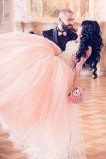 Sumptuous A-line Prom Party Dress Pink Sweetheart Chiffon Sleeveless Floor Length Lace Up