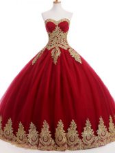 Wine Red Sleeveless Organza and Taffeta and Chiffon Lace Up 15 Quinceanera Dress for Sweet 16 and Quinceanera