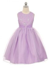  Sleeveless Lace Up Knee Length Beading Little Girl Pageant Gowns