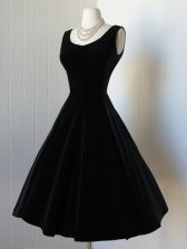  Black Sleeveless Taffeta Zipper for Prom and Party and Sweet 16
