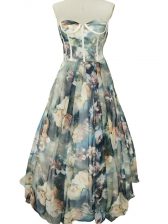 Exquisite Ruching Prom Dress Multi-color Zipper Sleeveless Floor Length