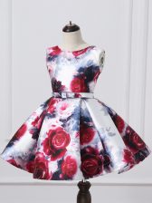 Popular Mini Length Ball Gowns Sleeveless Multi-color Flower Girl Dresses for Less Zipper