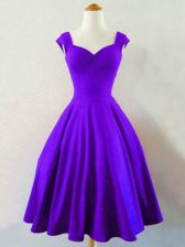  Purple Dama Dress for Quinceanera Prom and Party and Wedding Party with Ruching Straps Sleeveless Lace Up