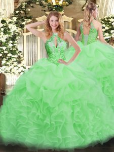 Gorgeous Beading Quinceanera Dress Lace Up Sleeveless Floor Length
