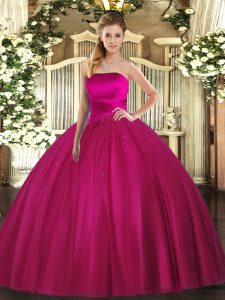 Pretty Sleeveless Lace Up Floor Length Ruching Ball Gown Prom Dress