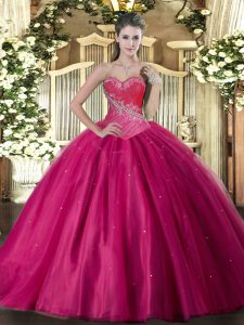 Colorful Sleeveless Lace Up Floor Length Beading Ball Gown Prom Dress