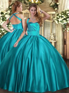 Fashion Sleeveless Lace Up Floor Length Ruching Quinceanera Dresses