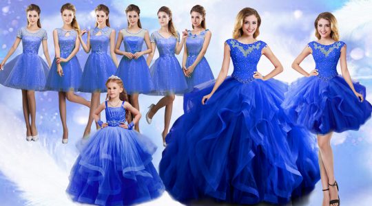 Lovely Organza Sleeveless Floor Length Sweet 16 Quinceanera Dress and Beading and Ruffles
