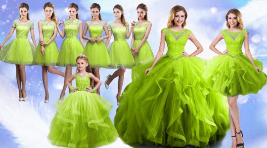 Great Ball Gowns 15 Quinceanera Dress Scoop Organza Sleeveless Floor Length Lace Up