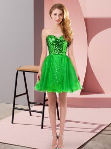 Best Sleeveless Sequins Zipper Dress for Prom