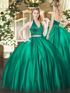 Free and Easy Floor Length Zipper Ball Gown Prom Dress Dark Green for Military Ball and Sweet 16 and Quinceanera with Ruching