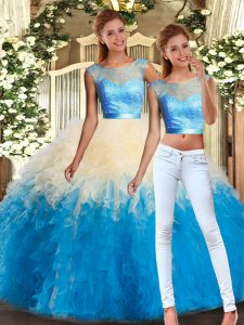 Simple Multi-color Sleeveless Organza Backless 15th Birthday Dress for Military Ball and Sweet 16 and Quinceanera
