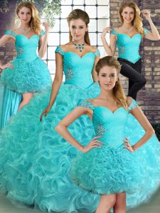 Luxurious Sleeveless Beading Lace Up Quinceanera Gown