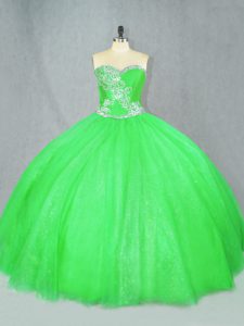  Floor Length Ball Gowns Sleeveless Quinceanera Dresses Lace Up