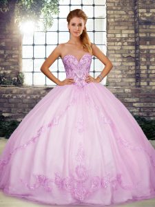  Sleeveless Lace Up Floor Length Beading and Embroidery 15 Quinceanera Dress