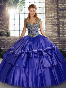 Clearance Floor Length Ball Gowns Sleeveless Purple 15 Quinceanera Dress Lace Up