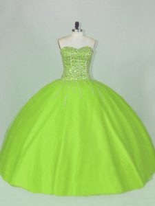  Floor Length Lace Up Sweet 16 Quinceanera Dress for Sweet 16 and Quinceanera with Beading