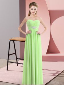 Admirable Sweetheart Zipper Beading Prom Evening Gown Sleeveless