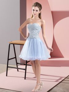 Simple Mini Length A-line Sleeveless Lavender Homecoming Dress Zipper